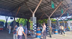 Sukseskan WWF 2024 Personel Gabungan Polresta Sidoarjo Patroli KRYD di Terminal Purabaya Tujuan Bali