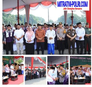Berikan Rasa Aman dan Nyaman Polres Gresik Kawal Keberangkatan Jamaah Haji