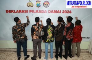 Jelang Pilkada Netizen Jawa Timur Bersama Polda Jatim Gelar Deklarasi