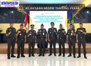 Kajari Tanjung Perak Surabaya Pimpin Pelantikan dan Sertijab Kasie Intel