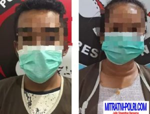 Pasangan Suami Istri Pengedar Sabu Sabu Asal Menganti di Ringkus Polrestabes Surabaya