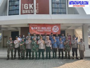 Polsek Kebomas Gresik Gelar Bhakti Religi di Gereja Kristen Indonesia