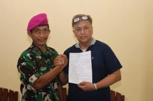 Sebuah Insiden Salah Paham Antara Anggota Lanmar Surabaya dan Seorang Jurnalis Telah di Selesaikan dengan Cara Kekeluargaan.