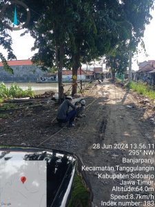Diduga Proyek Jalan Desa Banjarsari Tanggulangin Sidoarjo Pengerjaannya Kurang Pengawasan