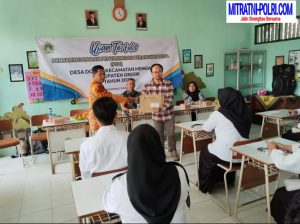 Peltu Andik Widodo Dampingi Kegiatan Tes Tertulis Penjaringan dan Penyaringan Perangkat Desa