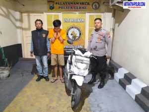 Polsek Cerme Ringkus Maling Motor Beraksi di Rumah Kos Banjarsari kurang dari 24 jam