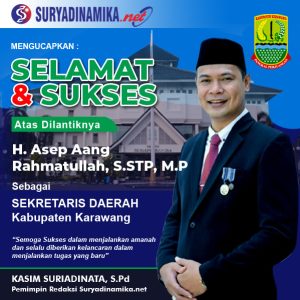 Bupati Karawang Aep Syaepuloh S.E Melantik sebagai Sekertaris Daerah Kabupaten Karawang