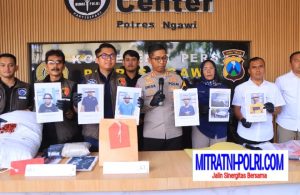 Polres Ngawi Berhasil Ungkap Penipuan Online, 5 Tersangka Lancarkan Aksinya dari Dalam Lapas Madiun