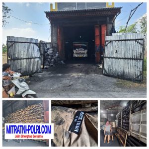 Diduga tak Berijin Gudang Produksi Serbuk Hitam di Jalan Poros Domas – Hulaan di Tindak
