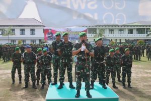 Siap Kawal Demokrasi yang Aman dan Kondusif, Korem 045/Gaya Laksanakan Apel Gelar Pam Pilkada Serentak Tahun 2024