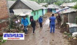 Banjir di Kampung Raas Sendangbiru Malang Berangsur Angsur Surut