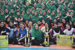Final Pertandingan Voli Antar Cabang Persit KCK Se-Sumsel Meriahkan Hari Ibu