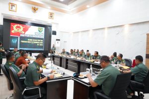 Mantapkan Persiapan Tonting Yudha Wastu Pramuka Jaya 2024, Pangdam II/Swj Pimpin Rapat Paparan RGB