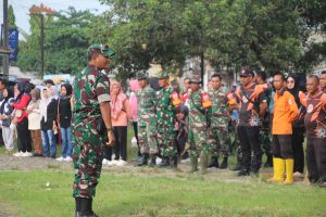Kodim 0426/TB, Gelar Karya Bakti Pembersihan Pasar Putri Agung Dalam Rangka Hari Juang TNI-AD Ke-79
