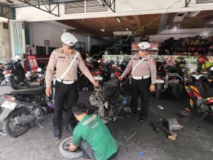 Satlantas Polres Gresik Gencarkan Razia Knalpot Brong Jelang Tahun Baru