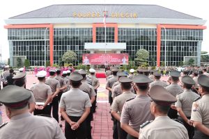Kapolres Gresik beri pesan Menginspirasi kepada 49 Personel Polres Gresik Naik Pangkat