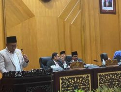 Rapat Paripurna DPRD Bahas pergantian nama PDAM dan Raperda Penagulangan Banjir.