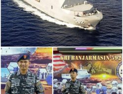 KRI Banjarmasin-592 Sandar di Nabire, Perkuat Peran TNI AL di Papua
