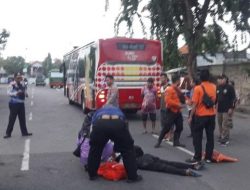 Seorang Pejalan Kaki Meninggal Usai Tertabrak Bus (Bus Tayo) Joyoboyo Surabaya
