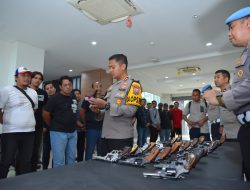 Polres Gresik Gelar Pemeriksaan Rutin,Mitigasi Senjata Api.