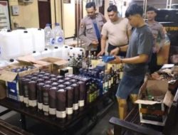 Pabrik Miras Impor Palsu Digerebek, Bos Wanita Diamankan Polresta Mojokerto