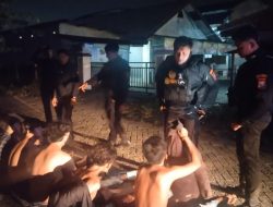 Raimas Kalamunyeng Sat Samapta Polres Gresik Gelar Patroli Malam, Gangster di Driyorejo Diamankan Saat Kabur