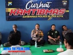 Wakapolres Blitar Kota Terima Aduan Balap Liar di Acara Curhat Kamtibmas