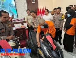 Pasutri Spesialis Curi Motor Dibekuk Polisi di Mojokerto