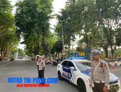 Satlantas Polres Lamongan Gelar Patroli Ngabuburit Demi Kelancaran dan Keamanan Menjelang Buka Puasa