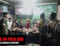 Bhabinkamtibmas Gabung Babinsa, Pembinaan Bocah Bermain Petasan.