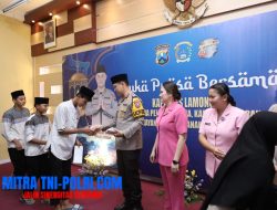 Kapolres Lamongan Berbagi Kebahagiaan Ramadhan Bersama Anak Yatim Piatu Yayasan Al Mizan