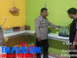 Polsek Sukodadi Gelar Ops Pekat Semeru 2025, Amankan Miras di Warung Warga
