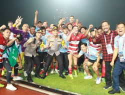 Pertandingan Madura United vs Tainan FC di Stadion Gejos Gresik Berjalan Lancar, Teriakan Terimakasih Bapak Polisi Menggema