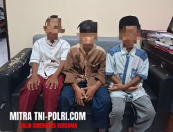 Polisi Amankan Tiga Bocah Pelaku Curanmor di Gresik, Sudah Beraksi di Empat TKP
