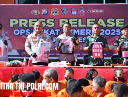 Operasi Pekat Semeru 2025, Polres Gresik Berhasil Ungkap 121 Kasus Amankan 146 Tersangka