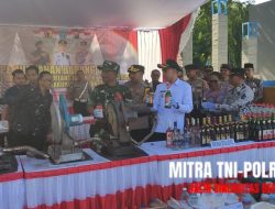 Pemusnahan Barang Bukti Miras dan Kenalpot Brong di Lamongan dari Hasil Operasi Penertiban Menjelang Ramadhan hingga Sebelum Idulfitri 1446 H