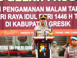 Polres Gresik Gelar Patroli, Malam Takbiran dan Sholat Idul Fitri Berjalan Aman dan Kondusif