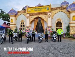Pastikan Pengendara Aman dan Nyaman,Satlantas Polres Gresik Patroli Jalur Blackspot dan Troublespot