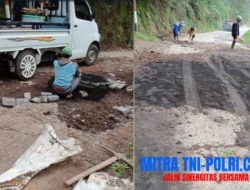 Parah! Jalan Kabupaten Rusak tak Ada Tindakan Warga Sumber Perbaiki Secara Swadaya