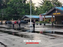 AKBP Samuel D. Tatiratu Pimpin Apel Pengamanan Kegiatan Masyarakat di Nabire.