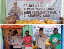Kepedulian Polres Nabire : Banjir di Wanggar Pantai, Bantuan Langsung Disalurkan ke Warga.