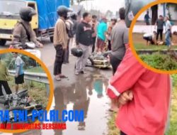 Truk Adu Banteng vs Pemotor Dua Warga Banjaran Kehilangan Nyawanya