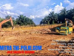 Polsek Tenayan Raya dan Pemko Pekanbaru Tutup Aktifitas Tanah Urug Simanjuntak Group di Kelurahan Sialang Sakti