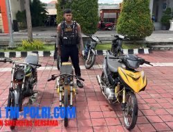 Tiga Motor Balap Liar di Cerme Diamankan Patroli Raimas Kalam Munyeng Polres Gresik