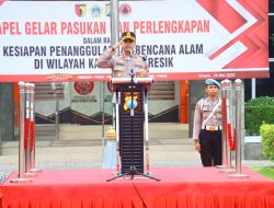 Apel Gelar Pasukan: Sinergi TNI-Polri dan BPBD Hadapi Ancaman Bencana Hidrometeorologi di Gresik