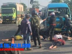 Kecelakaan Horor di Exit Tol Purwodadi