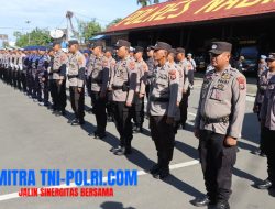 Polres Nabire Gelar Upacara Sertijab dan Pengukuhan Jabatan Pejabat Utama