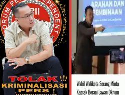 Noven Saputera S.H Waka FPII : Wakil Walikota Serang Jangan Asal Bicara Fahami Dulu UU Pers No.40 Tahun 1999 dan UU Nomor 14 Tahun 2008 Tentang Keterbukaan Informasi Publik