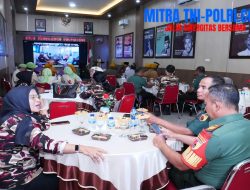 Zoom Meeting Virtual Nasional Eratkan Komunikasi dan Silaturahmi Keluarga Besar TNI Blitar Raya