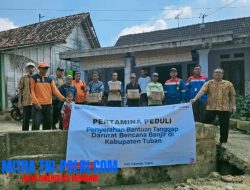 Pertamina Bantu 100 Kompor untuk Pulihkan Dampak Banjir di Desa Sidomukti Tuban